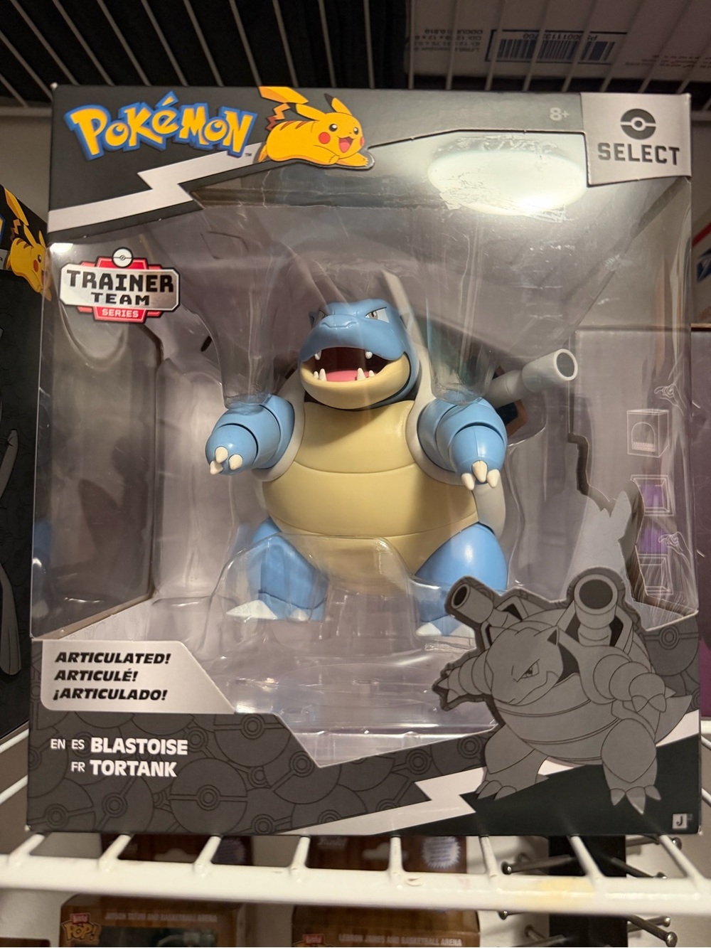 Pokemon Select Trainer Team Series 6” Blastoise Articulated Figure - Blue